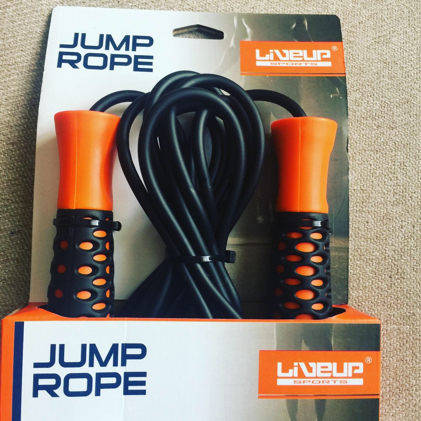 PREMIUM PVC SKIPPING EXERCISE JUMP ROPE - ORANGE image 2
