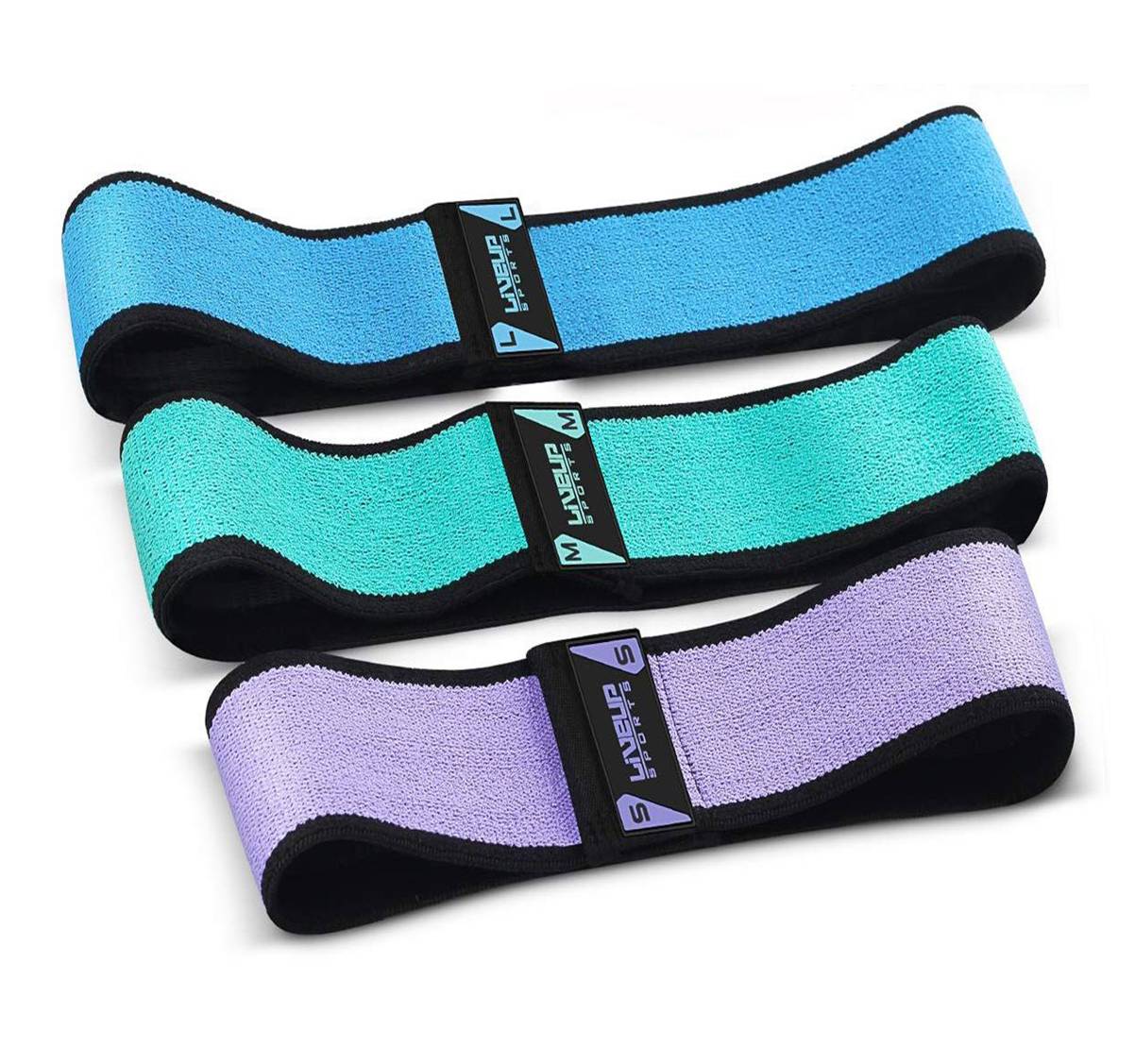 HIP THRUST BOOTY NON-SLIP FABRIC BAND - SET OF THREE BANDS