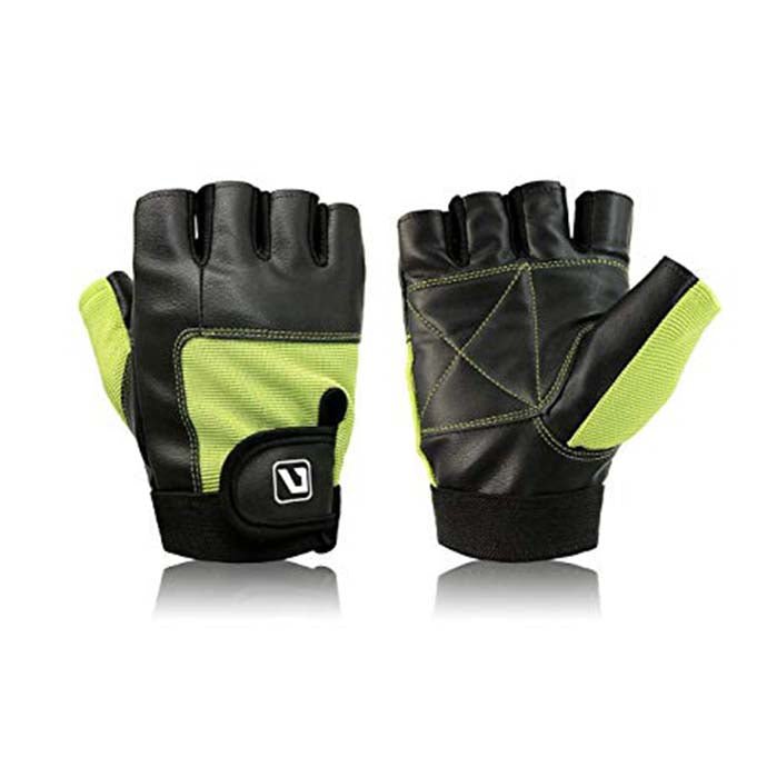 LIVEUP LEATHER WEIGHT LIFTING UNISEX GYM GLOVES S/M